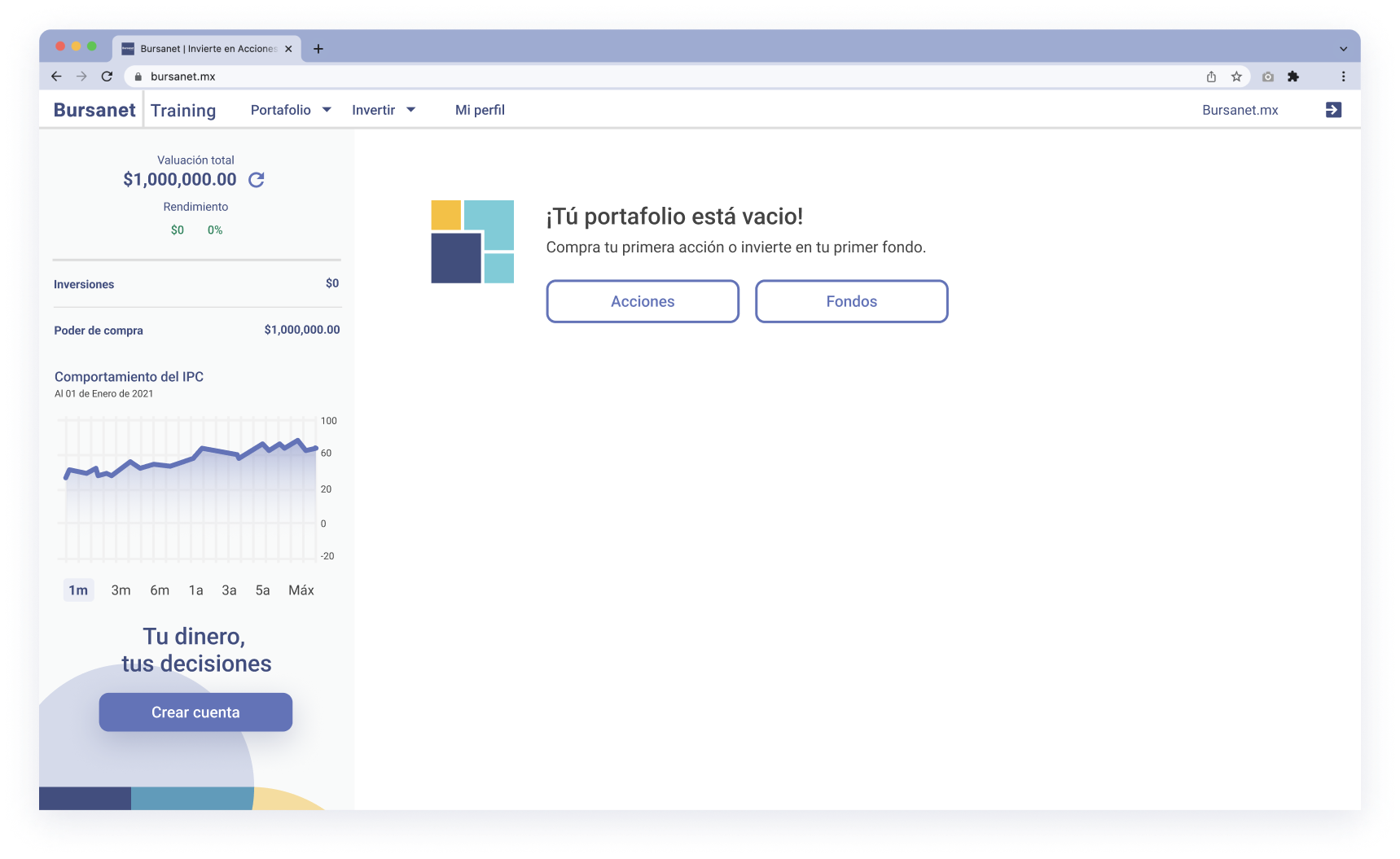 Alerta mobile de trading en Actinver Trade